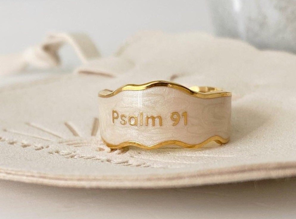 Psalm 91 Adjustable Ring