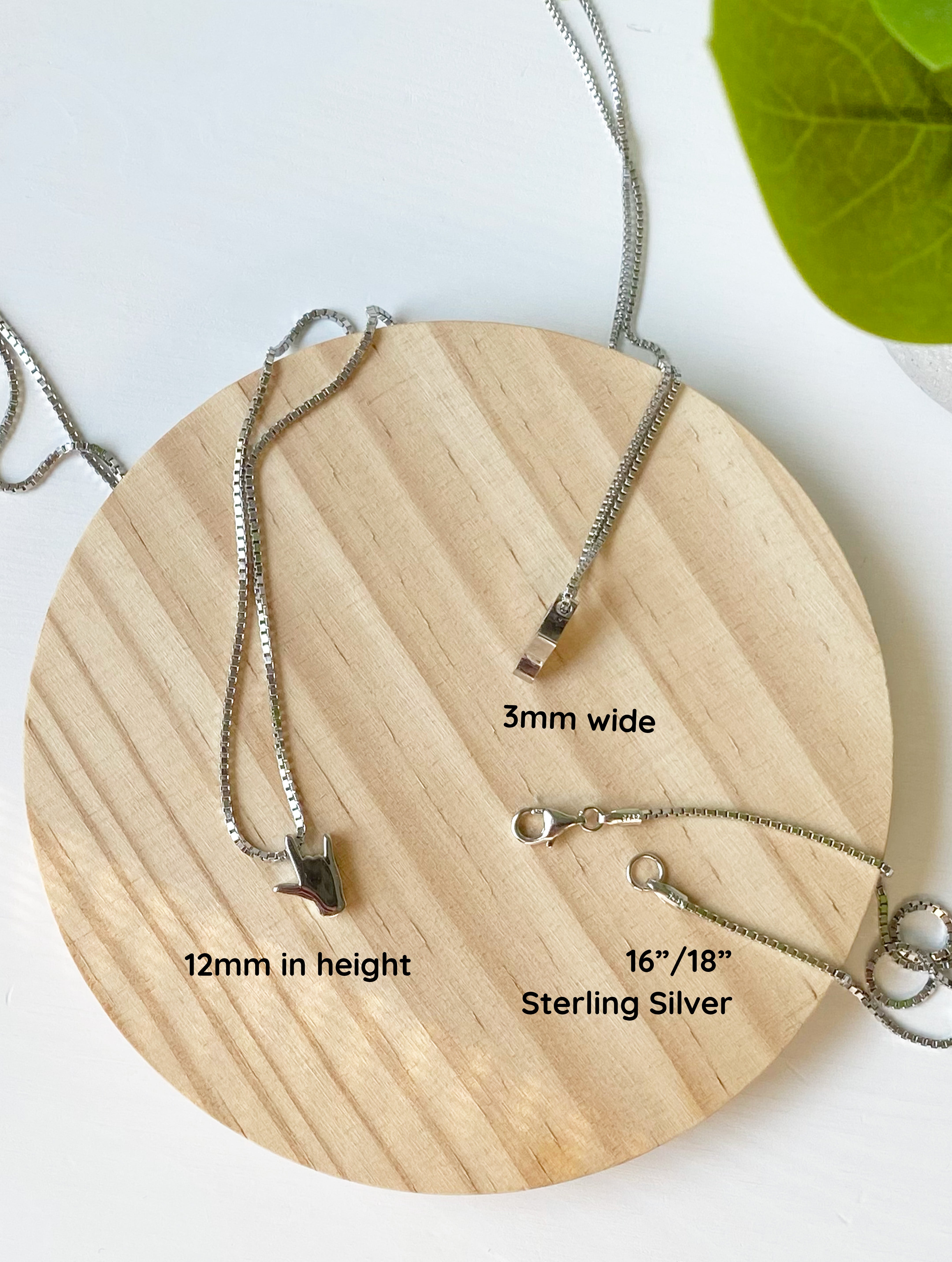 Solid ILY Necklace