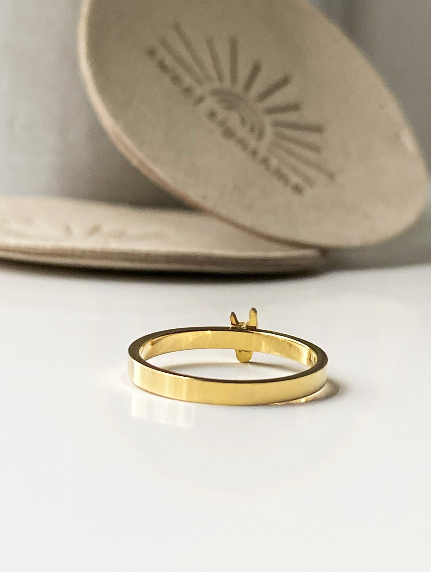 Thin Stackable ILY Ring