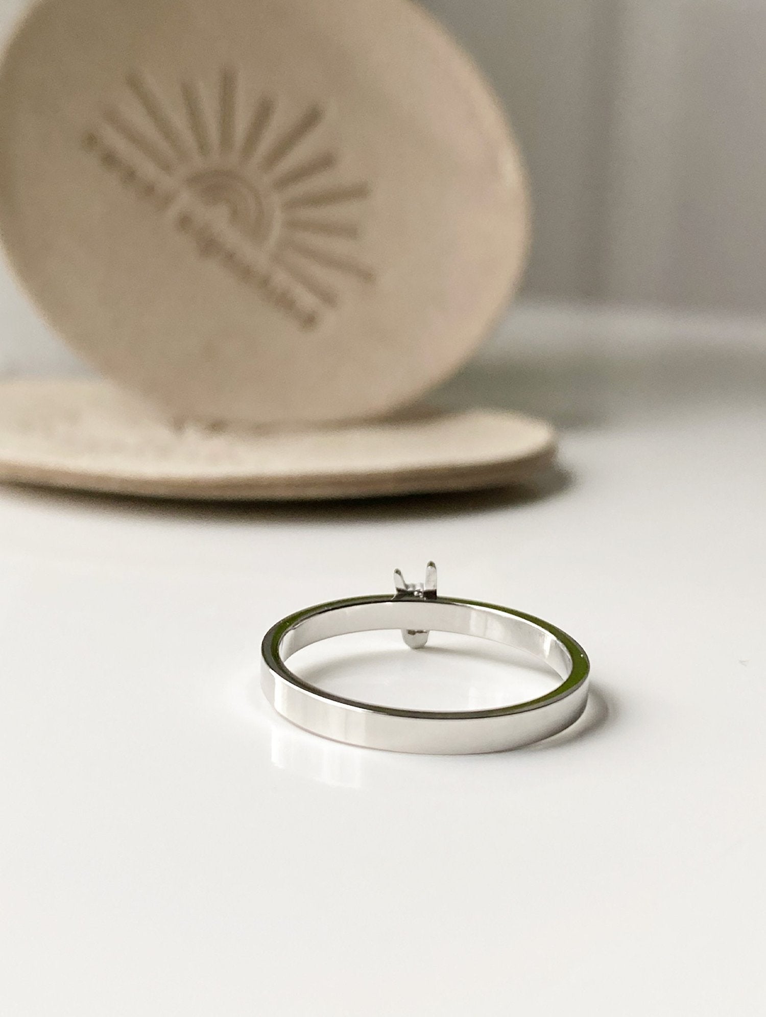 Thin Stackable ILY Ring
