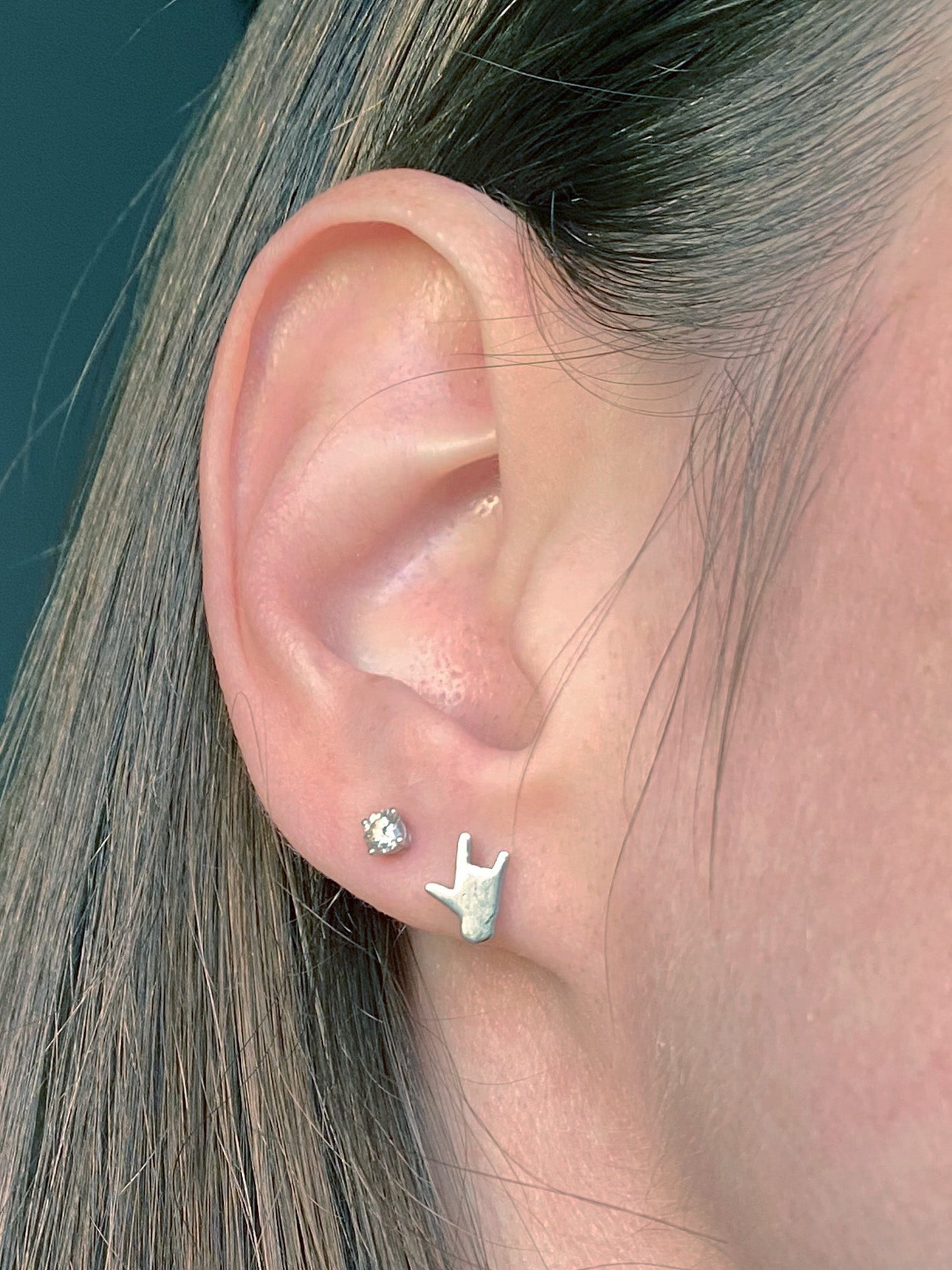 Solid ILY Stud Earrings