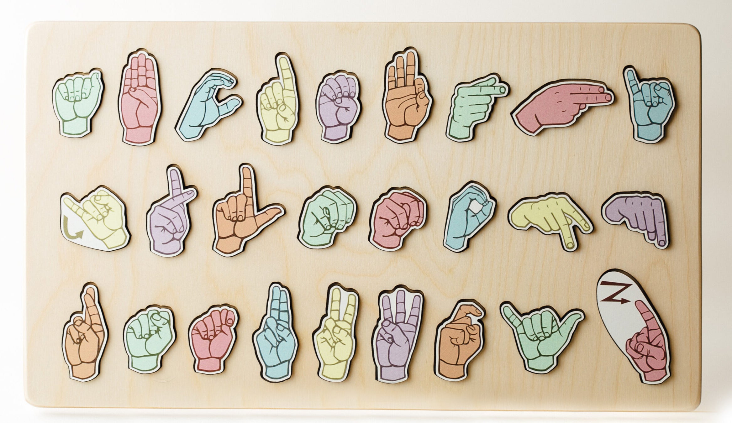 ASL Wooden Learning Set | Learn ASL